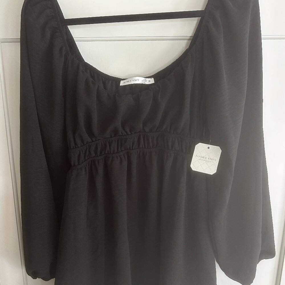 Altar'd State Black Caitlin Mini Dress - Size M
